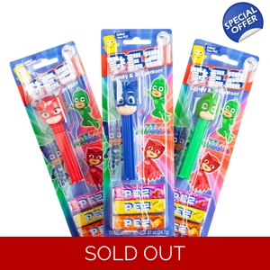 PEZ PJ Masks Sweets Dispenser with 3 Candy Packs